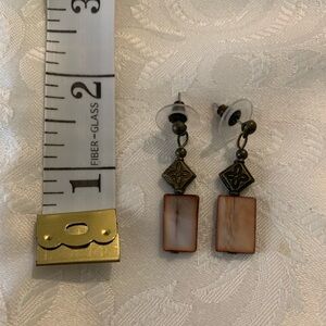 Elegant Brown and brass Earrings